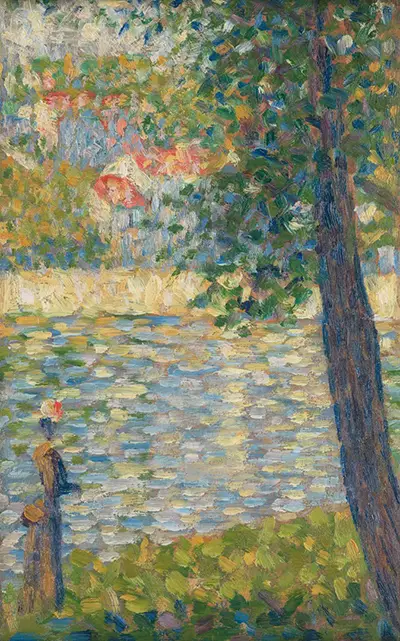 The Morning Walk, Study for The Seine at Courbevoie Georges Seurat